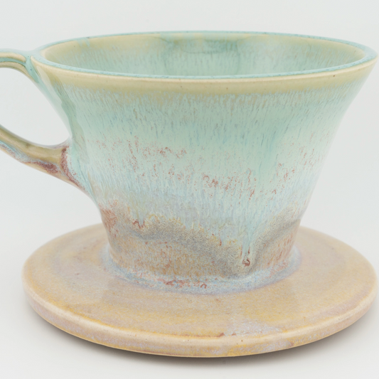 HANDMADE CERAMIC TIDAL, STRAIGHT V60 COFFEE POUR OVER / DRIPPER